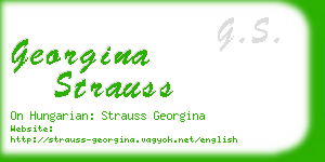 georgina strauss business card